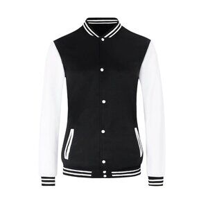 Classic Varsity Bomber Jacket Lightweight Button Down Letterman Style